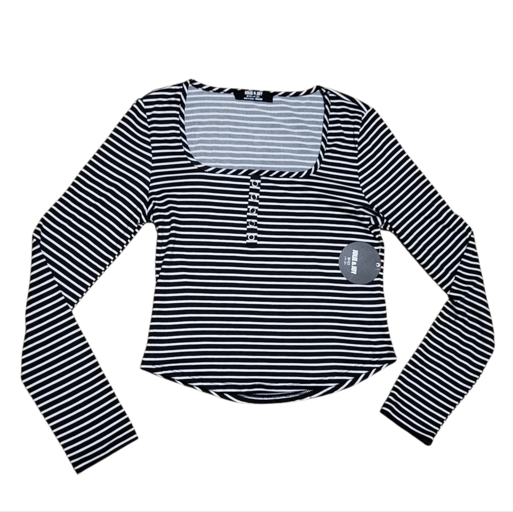 Jolie & Joy By FCT With Love Striped Long Sleeve Top Like New M